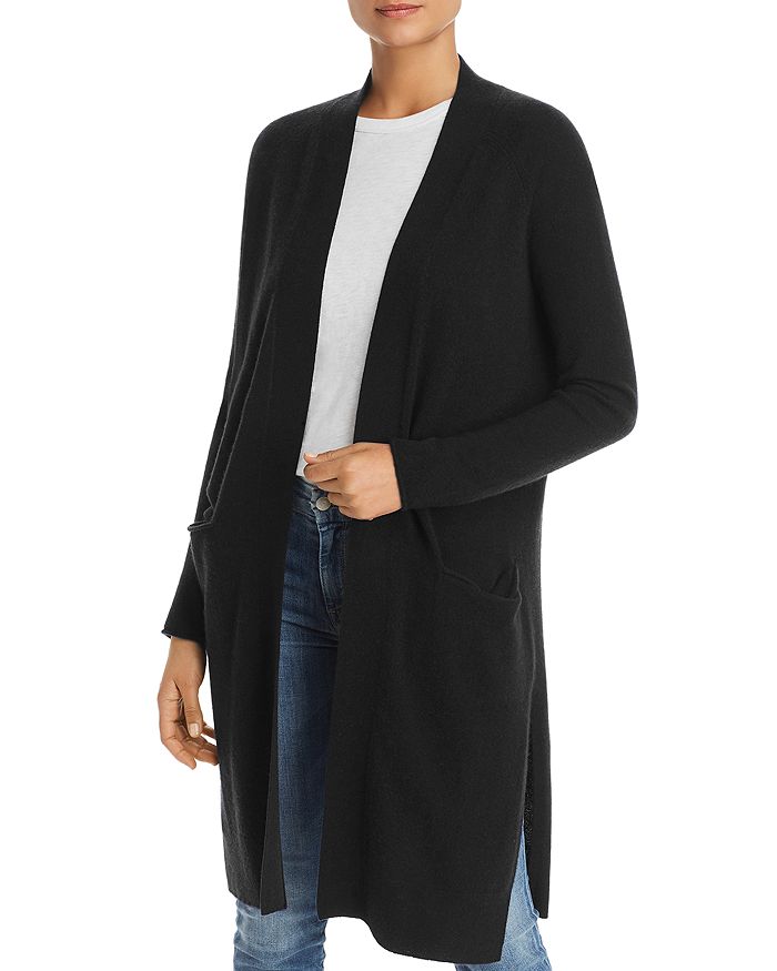 C By Bloomingdale's Cashmere Duster Cardigan - 100% Exclusive In Black