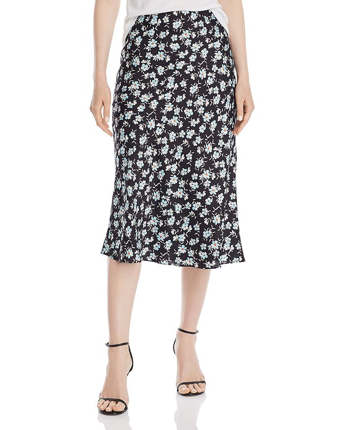 Aqua Midi Slip Skirt - 100% Exclusive In Floral