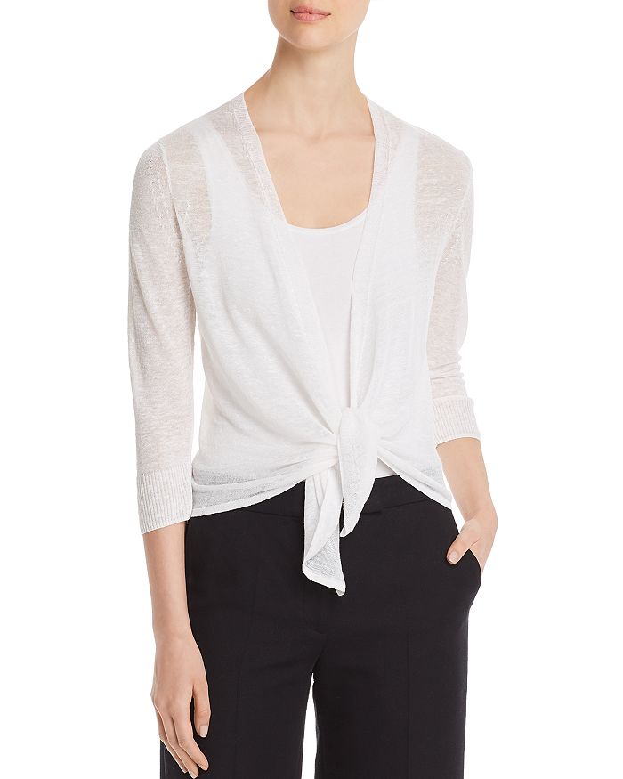 Shop Nic And Zoe Nic+zoe Lightweight Four-way Cardigan In Paper White