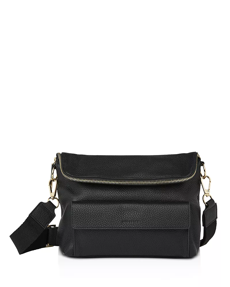 Whistles Vida Pebbled Leather Crossbody
