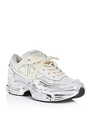 Adidas Originals Raf Simons For Adidas Women's Rs Ozweego Low-top Sneakers In White/silver