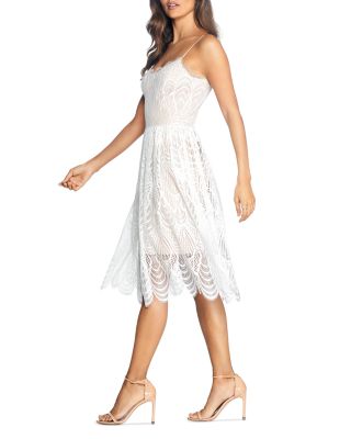 chinese dress ladies Liza Mini Lace Dress in White 12