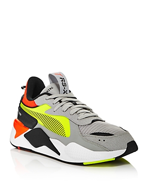 Puma Rs-x Hard Drive "grey/yellow/orange" Sneakers In Gray