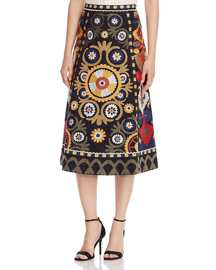 Kobi Halperin - Reese Floral-Embroidered Skirt