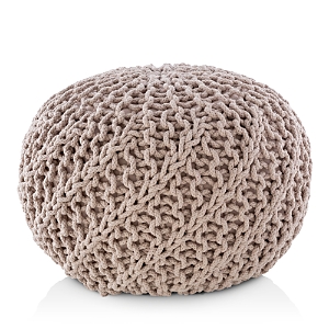 Surya Malmo Pouf In Cream