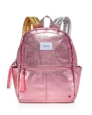 girls metallic backpack