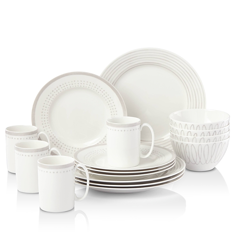 Kate Spade New York Wickford 16pc Dinnerware Set In Gray East