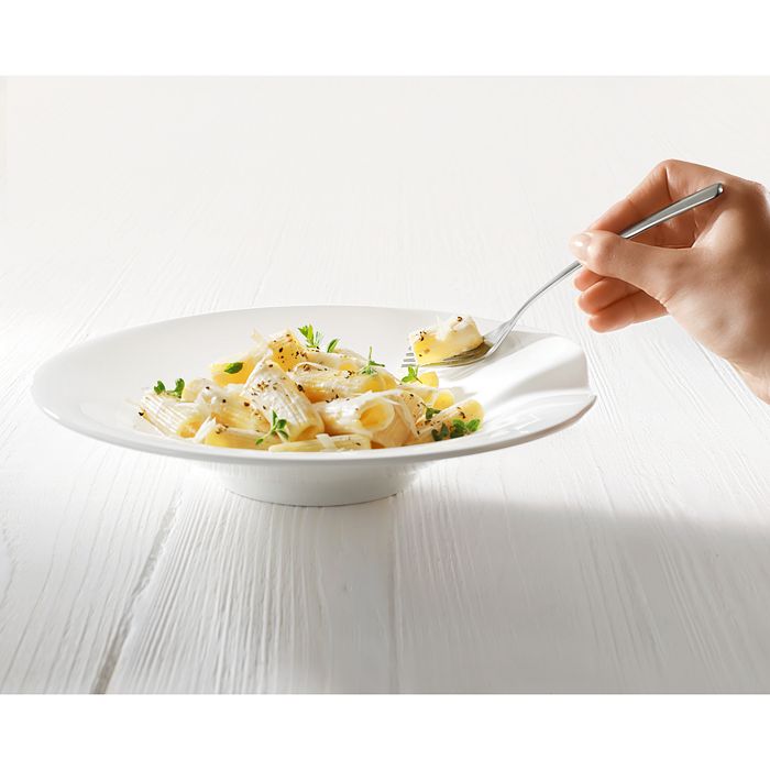 Shop Villeroy & Boch Pasta Passion Medium Pasta Plates, Set Of 2 In White