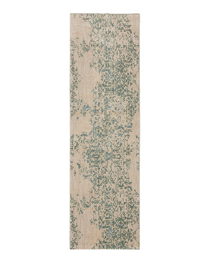 Karastan Cosmopolitan Nirvana By Virginia Langley Runner Rug, 2'4 X 7'10 In Jade