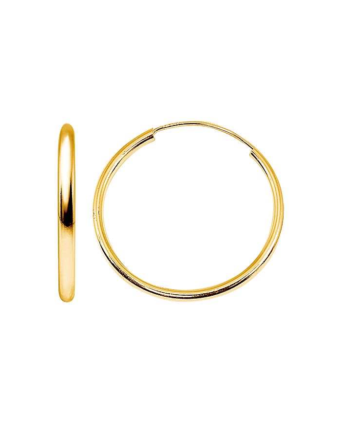 Shop Aqua Small Hoop Earrings In 18k Gold-plated Sterling Silver Or Sterling Silver - 100% Exclusive
