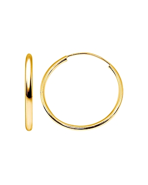 Aqua Small Hoop Earrings in 18K Gold-Plated Sterling Silver or Sterling Silver - 100% Exclusive