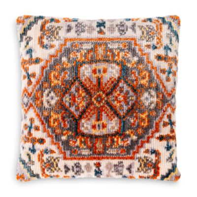 orange and gray throw pillows