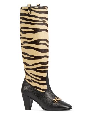 Gucci Women's Tiger Print Tall Boots 