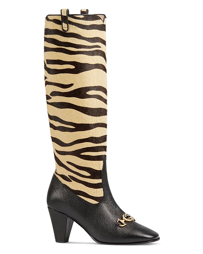 Gucci Women's Tiger Print Tall Boots | Bloomingdale's