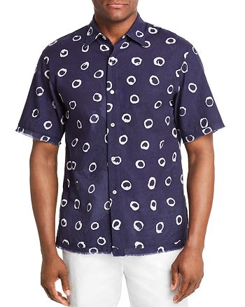 Post-Imperial - Short-Sleeve Circle-Print Regular Fit Shirt - 100% Exclusive
