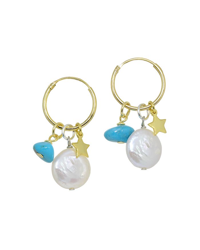 Shop Aqua Tiny Hoop Earrings In 18k Gold-plated Sterling Silver Or Sterling Silver - 100% Exclusive