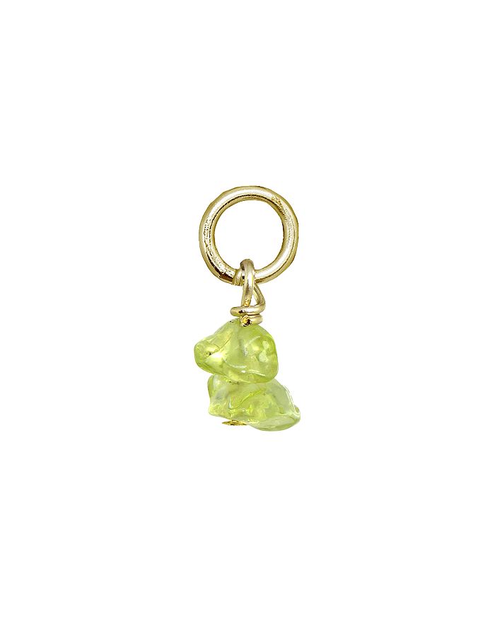 Aqua Stone Chip Charm In Sterling Silver Or 18k Gold-plated Sterling Silver - 100% Exclusive In Peridot/gold