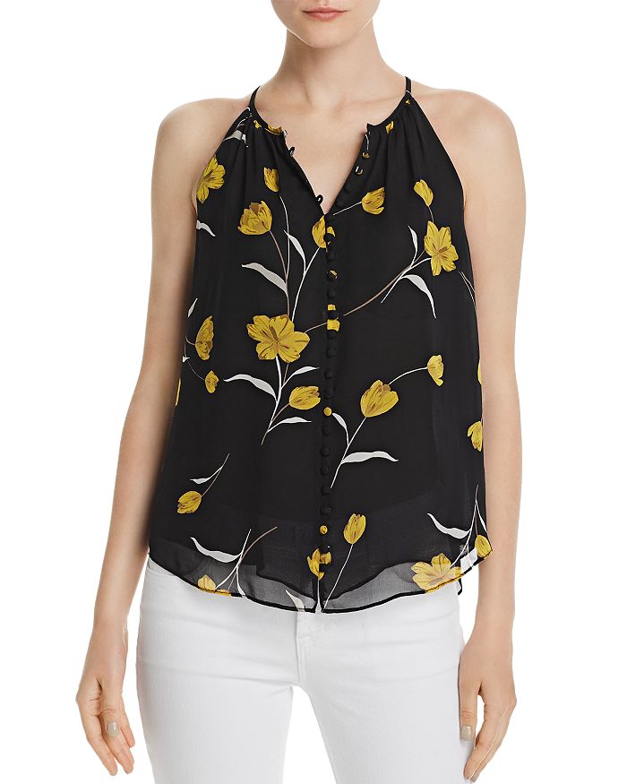 Joie Galletha Sleeveless Silk Floral Blouse | Bloomingdale's