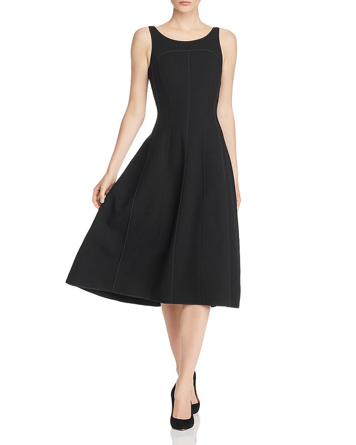 NARCISO RODRIGUEZ PIPED WOOL-BLEND MIDI DRESS,892059 W130
