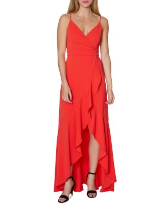 Laundry by Shelli Segal Ruffled High/Low Gown | Bloomingdale's