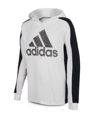 adidas striped sleeve hoodie