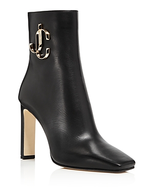 JIMMY CHOO WOMEN'S MINORI 100 SQUARE TOE BOOTIES,J000122576