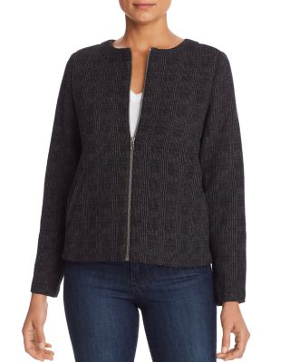 eileen fisher jacquard jacket
