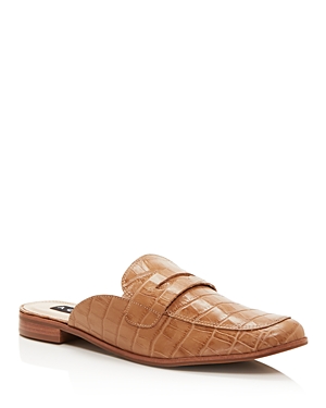 Aqua Women's Gina Loafer Mules - 100% Exclusive In Tan Croc Embossed