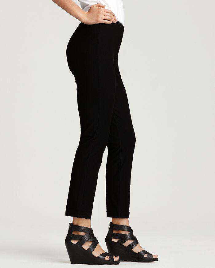 Shop Eileen Fisher System Slim Ankle Pants In Black
