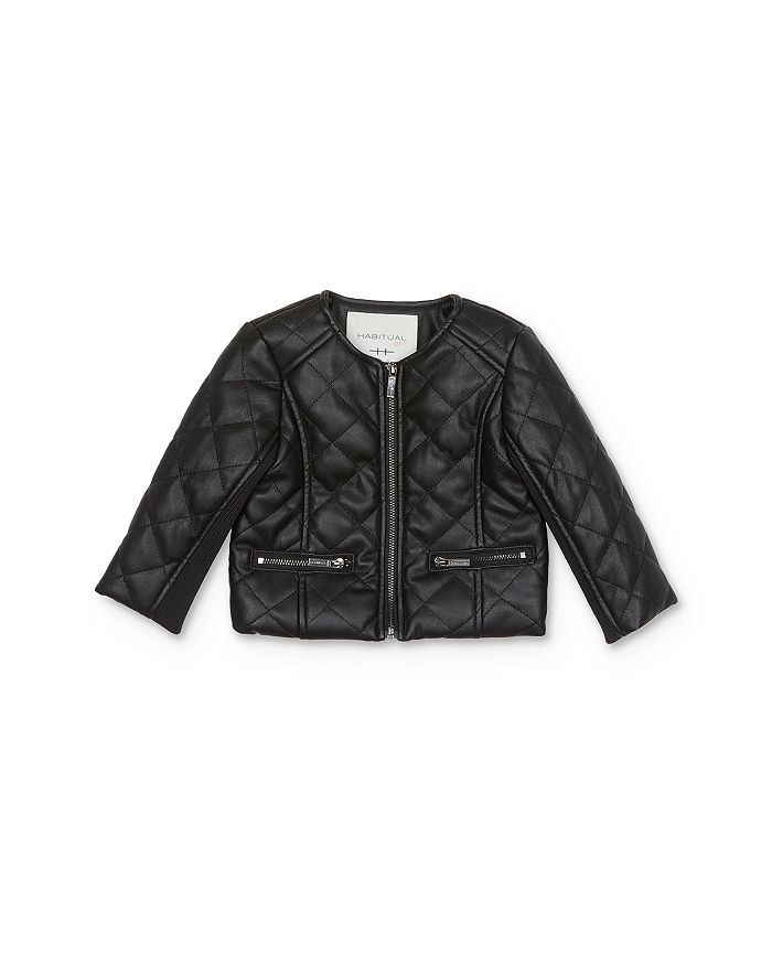 Kids leather look online jacket
