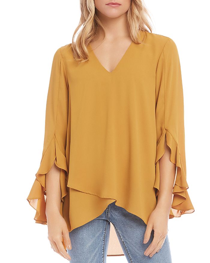 Karen kane shop ruffle sleeve top