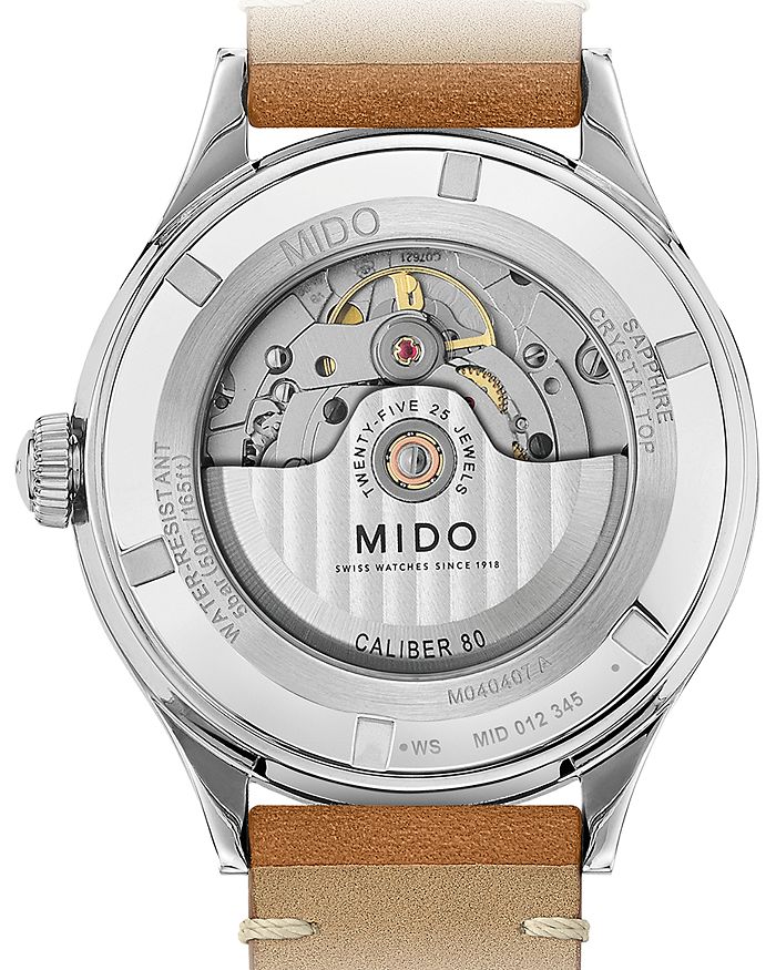 Shop Mido Multifort Watch, 40mm In Blue/brown