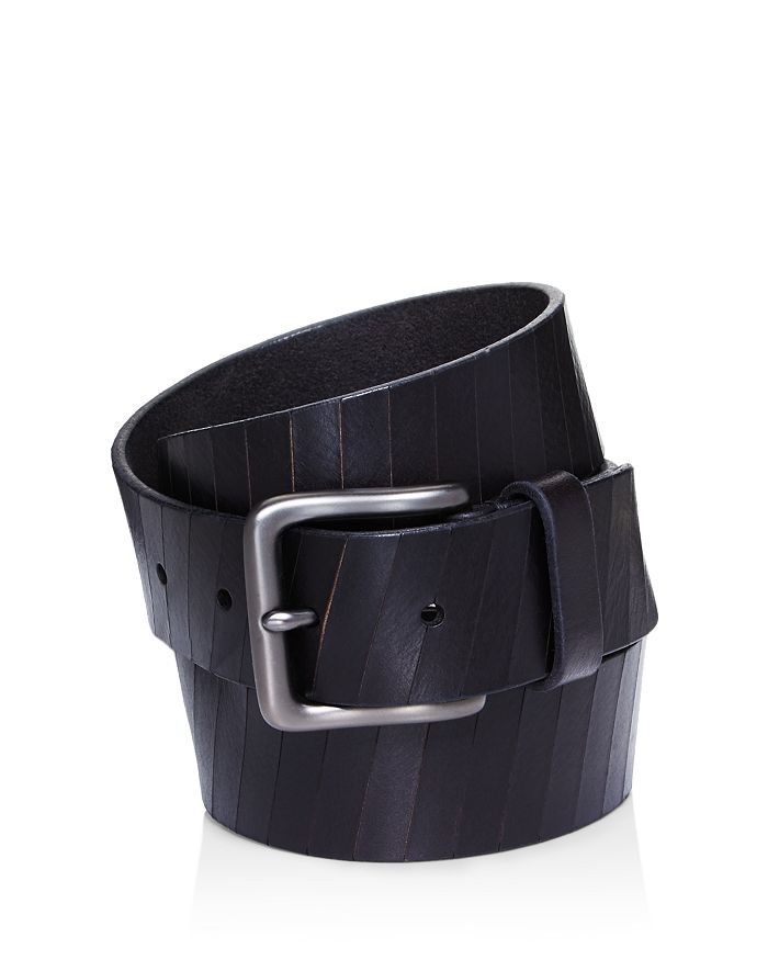 Frye Men's Laser Cut Leather Belt In Black