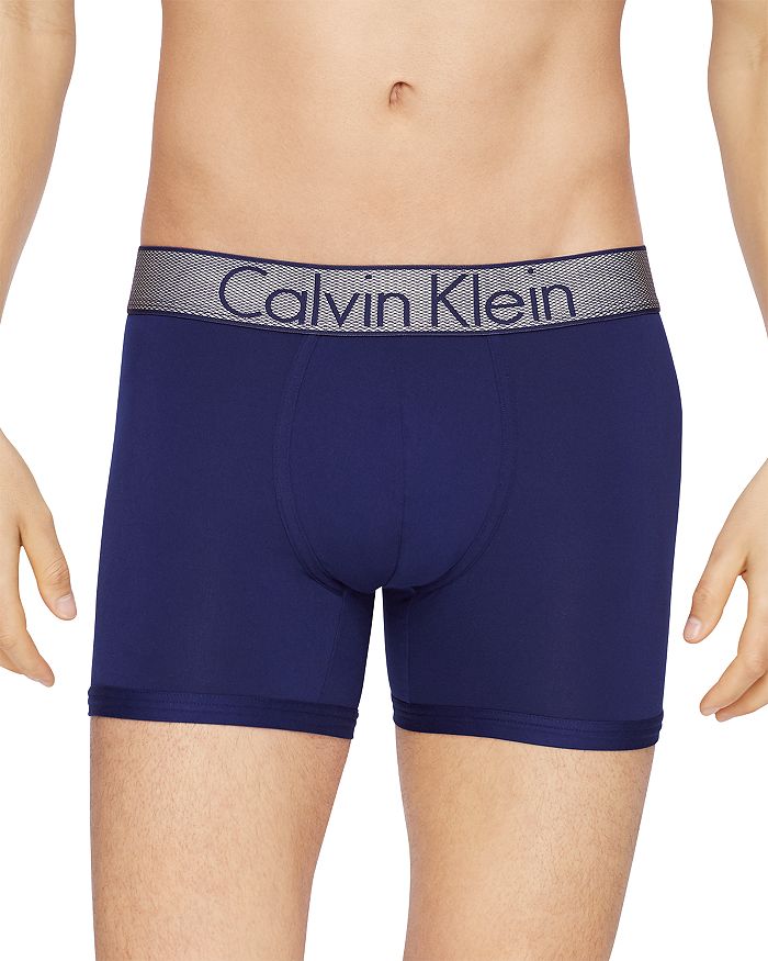 Calvin Klein Customized Stretch Boxer Briefs In Purple Night