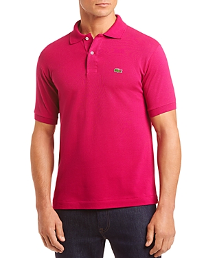 Lacoste Classic Fit Pique Polo Shirt In Red