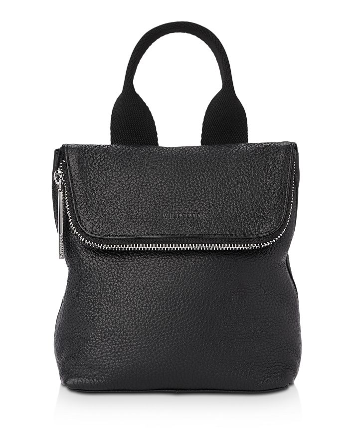 Whistles Verity Tiny Leather Backpack In Black