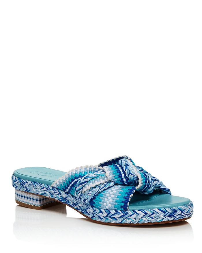 Antolina Women's Woven Slide Sandals In Celeste Blue Multi