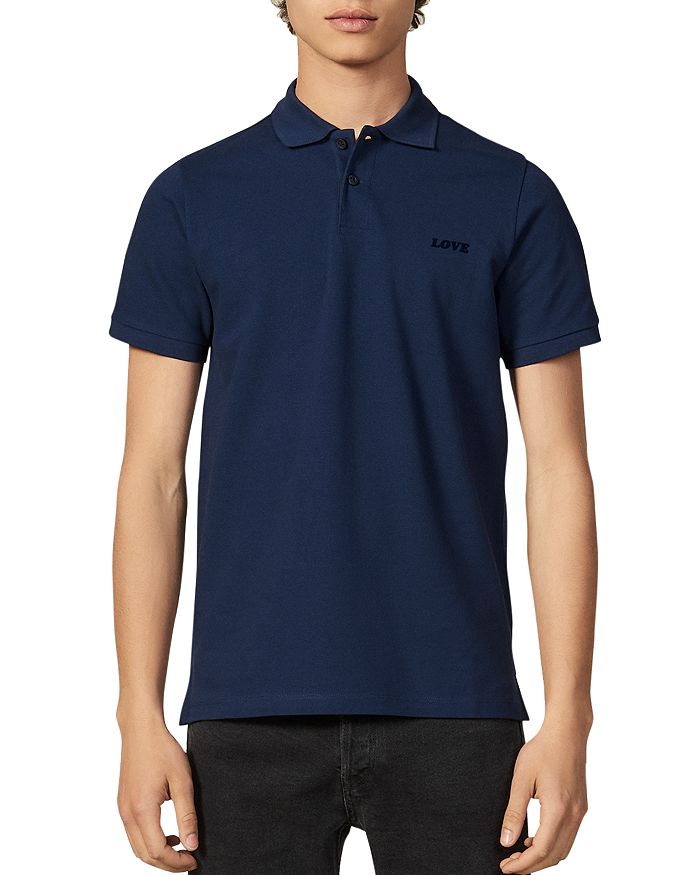 Sandro Love Slim Fit Polo Shirt In Blue