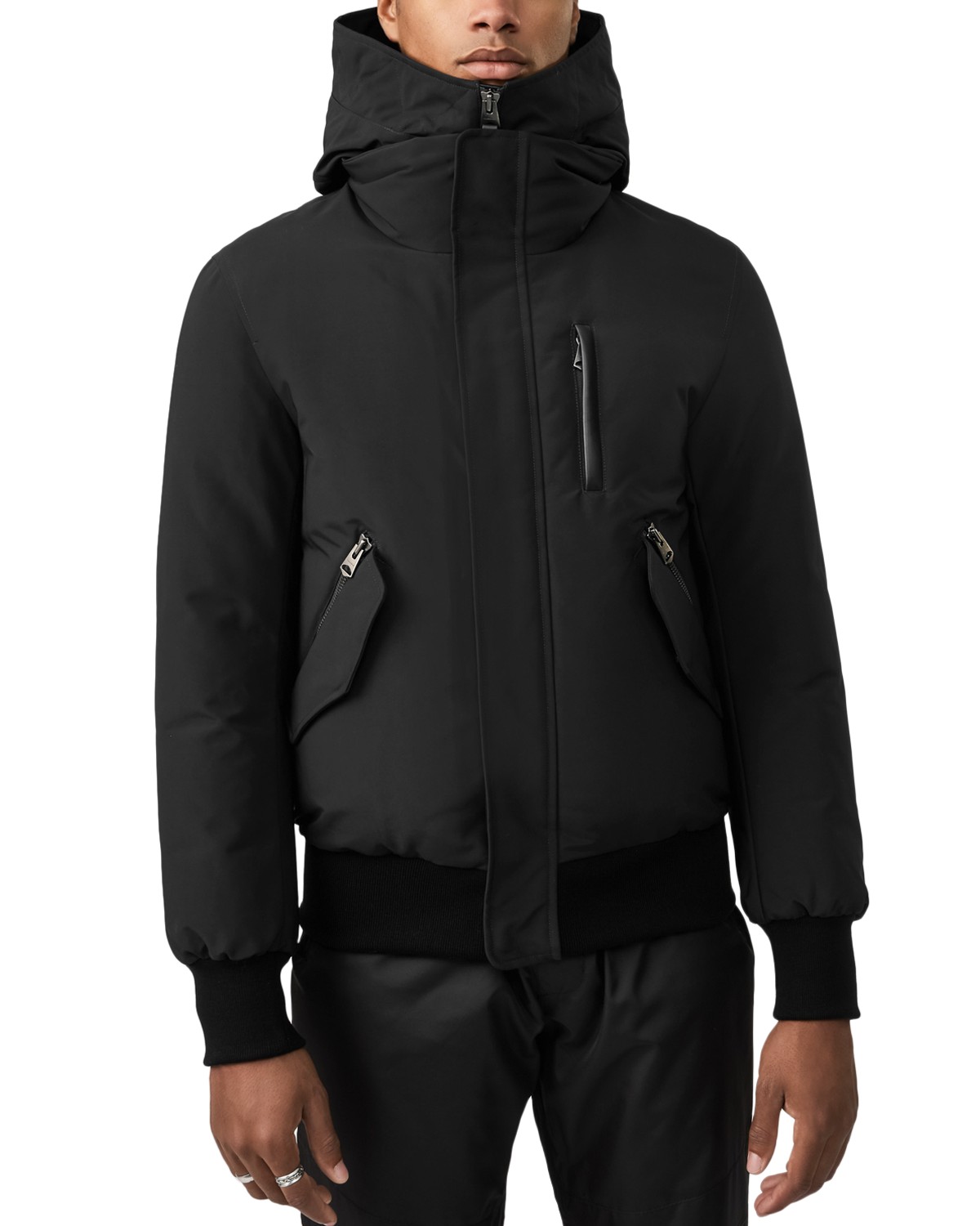 Mackage Dixon Down Bomber Jacket in Black