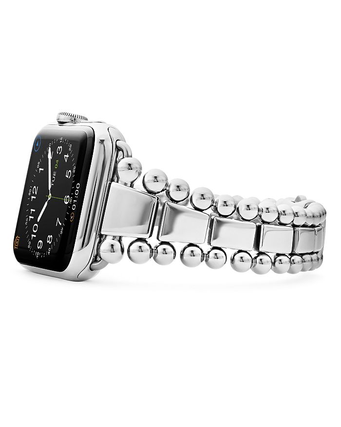 Shop Lagos Smart Caviar Stainless Steel Apple Watch Bracelet, 42-44mm In Silver