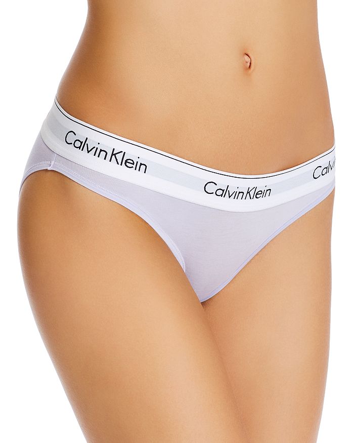 Calvin Klein Modern Cotton Bikini In Purple Aurora