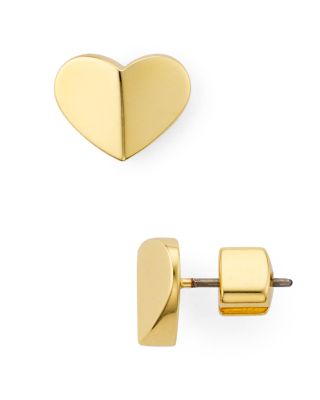 kate spade silver heart earrings