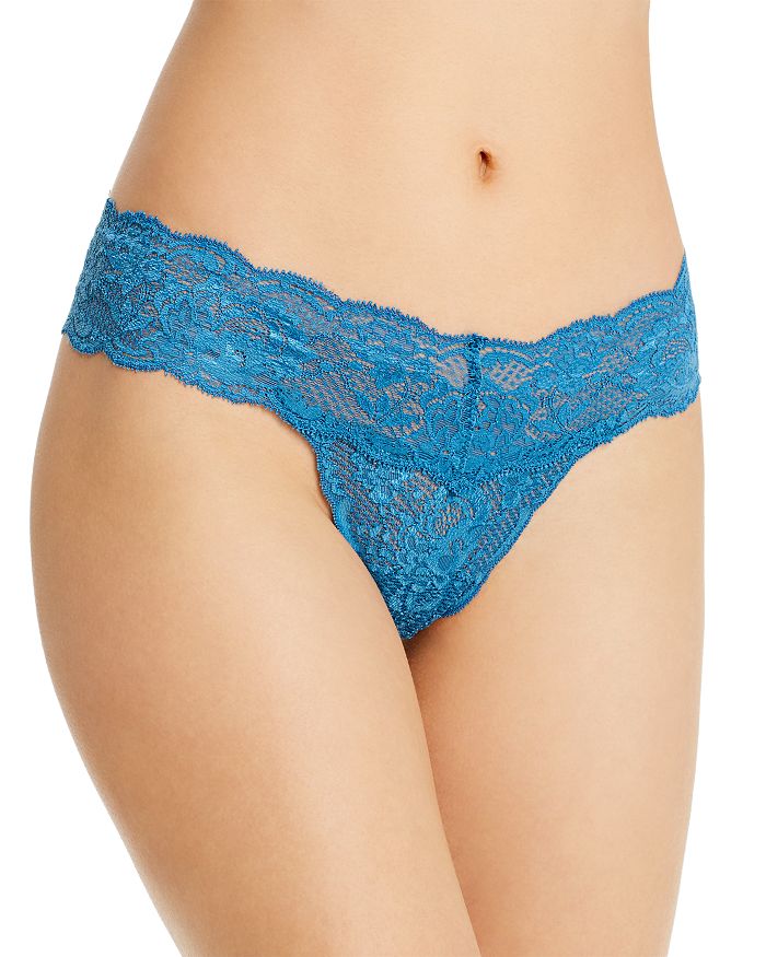 Cosabella Never Say Never Cutie Low-rise Thong In Celestial