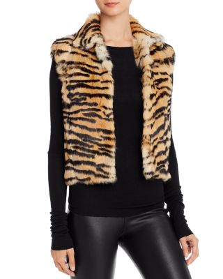 bloomingdales rabbit fur vest