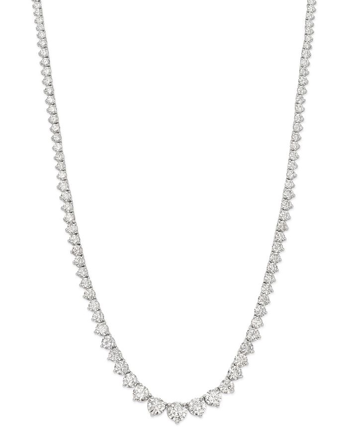 Bloomingdale's Diamond Tennis Necklace In 14k White Gold, 20.0 Ct. T.w. - 100% Exclusive