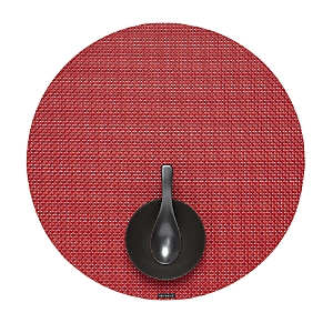CHILEWICH BASKETWEAVE ROUND PLACEMAT,PMAT414