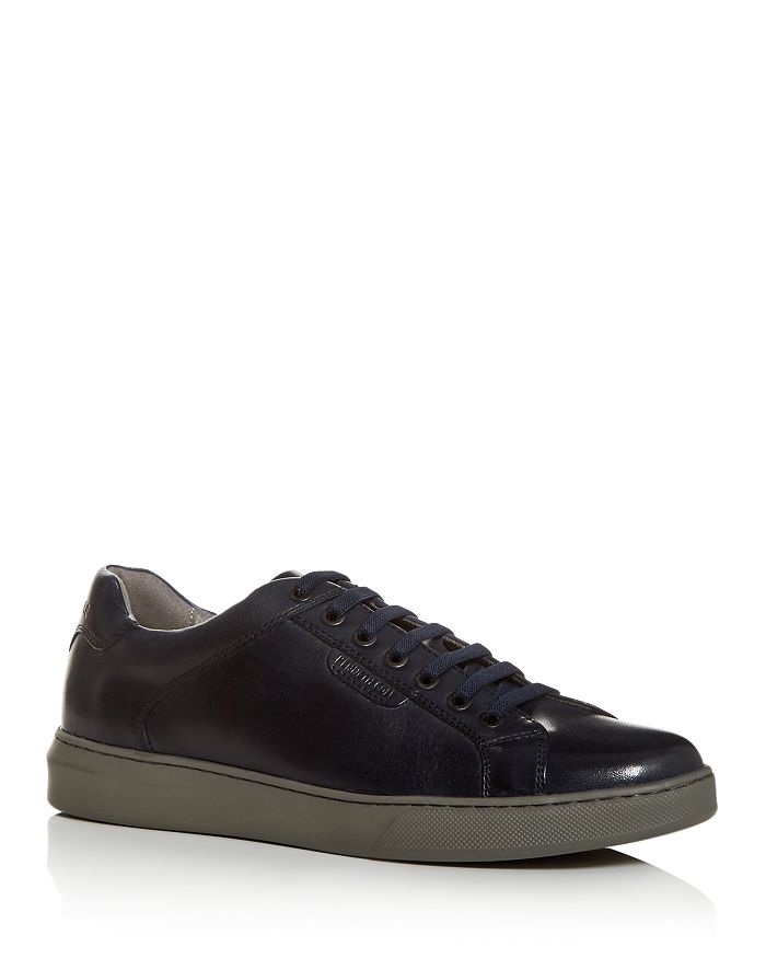 Kenneth Cole Men's Liam Leather Low-top Sneakers In Navy