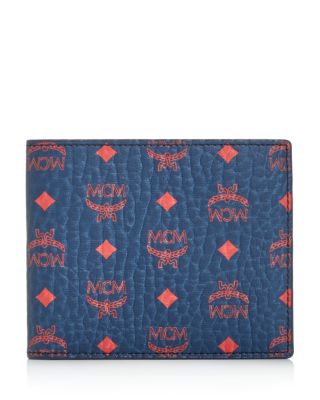 MCM Visetos Original Flat Bi Fold Wallet Bloomingdale s