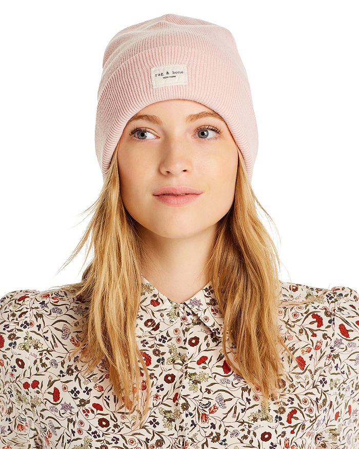 Shop Rag Bone Addison Beanie In Pink Rose