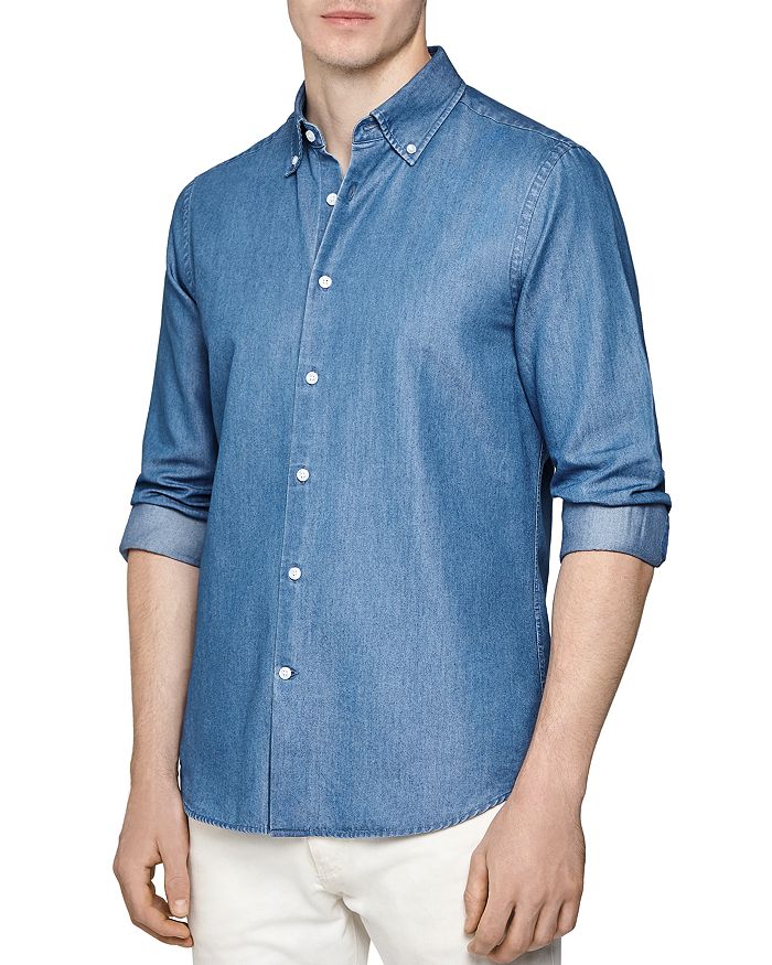 REISS Tapper Regular Fit Button-Down Shirt | Bloomingdale's